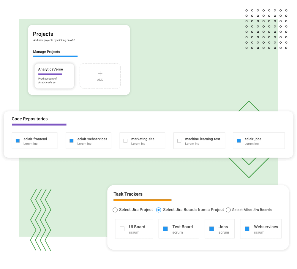 Choose among different configurations